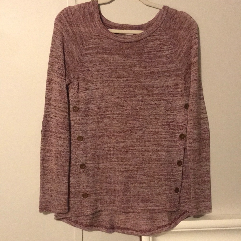 Red Button Sweater